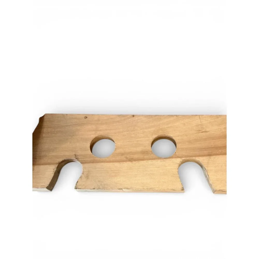 Vintage Wooden Hair Tool Organizer | Wall-Mount Blow Dryer & Curling Iron Holder